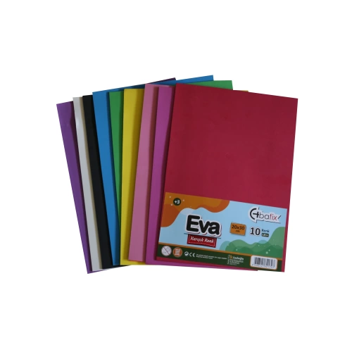 Bafix Eva Düz Renk 20x30 10 Renk Karışık