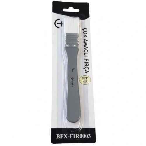 Bafix Fırça Tekli Set-12 Sap Gri Genel Kul Bfx-fır0003