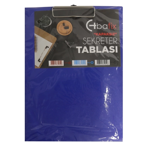 Bafix Kapaksız Sekreterlik Plastik A4 Mavi