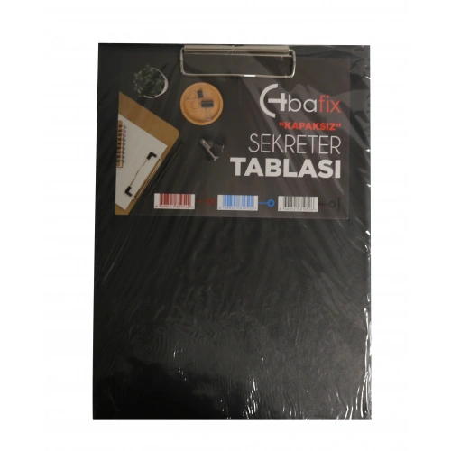 Bafix Kapaksız Sekreterlik Plastik A4 Siyah