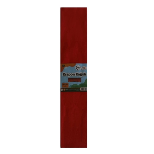 Bafix Krapon Kağıdı 10 LU 50x200 CM Kırmızı