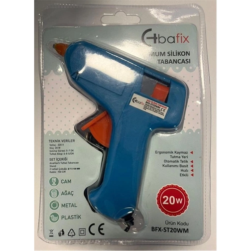 Bafix Mum Silikon Tabancası Mavi 20w