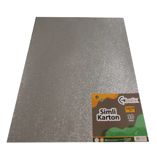 Bafix Simli Karton 50x70 Gümüş (Silver)