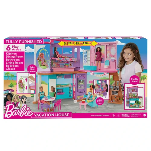 Barbie Tatil Evi Oyun Seti Hcd50
