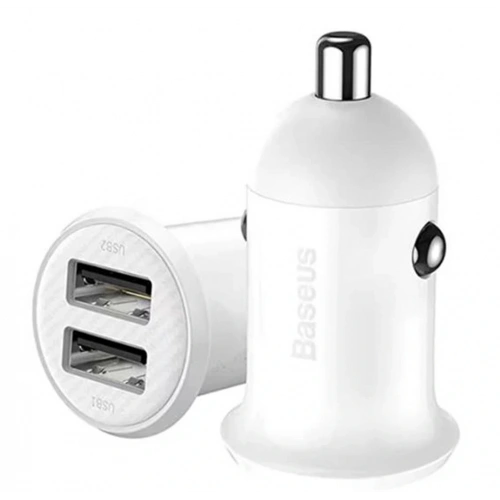 Baseus Ccallp-02 Grain Pro Araç İçi Şarj Cihazı Beyaz