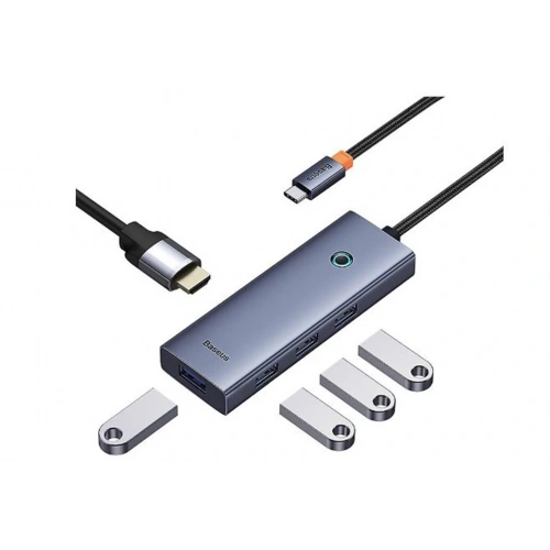 Baseus Flite Series 7in1 Type-c Hub Gri (b00052805813-00)