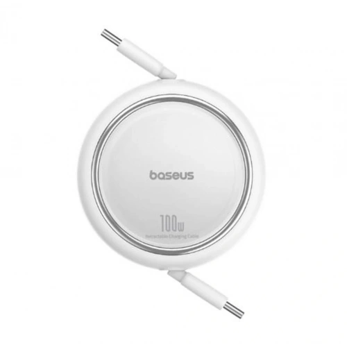 Baseus Free2 Draw Mini Beyaz P10364500211-00 1mt 100w Pd Makaralı Type-c To Type-c