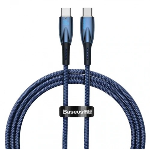 Baseus Glimmer Series Cadh000703 1mt 100w Mavi Pd Type-c To Type-c  Şarj Kablosu
