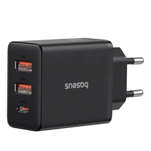 Baseus P10111402113-00 Cube Hızlı 2u+c 30w Şarj Cihazı Küme Siyahı