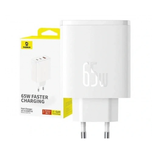 Baseus P10152301213-00 Cube Pro 2c+u 65w Şarj Cihazı Beyaz