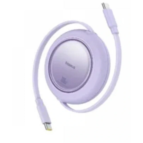 Baseus P10364500213-00 Free2 Pull Mini Kablolu USB-C 100W 2M Mor Şarj Kablosu