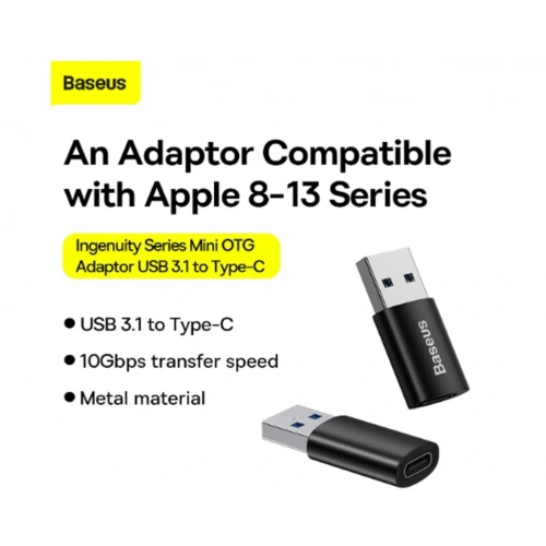 Baseus ZjjQ000101 Ingenuity Usb 3.1 -type-c To Dönüştürücü Otg