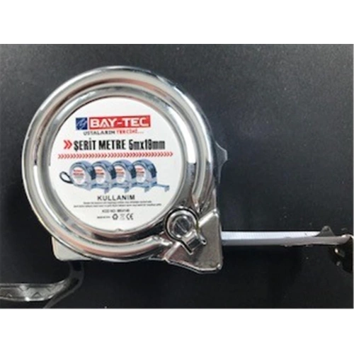 Bay-tec Mk4146 5mt 19mm Krom Şerit Metre