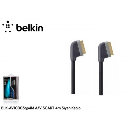 Belkin Blk-av10005Q4m 4-v Scart 4m Siyah Kablo