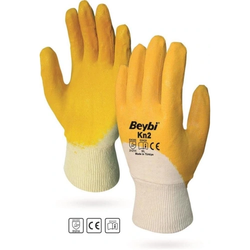 Beybi Pamuk Nitril Pmk Kn2 9 Beden Eldiven 12li Paket En388 (3121x)