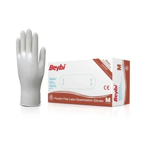Beybi Pudralı Lateks Muayene Eldiveni L 100 LÜ