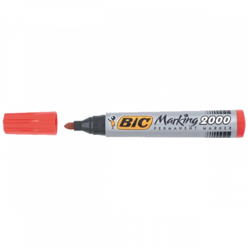 Bic Markör Permanent 1.7 Mm Yuvarlak Uçlu Kırmızı 2000 03