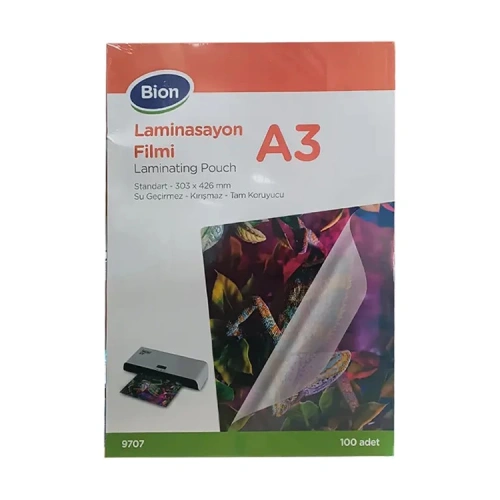 Bion Bıon Lamınasyon Fılmı A3 125 Mıc 100 Lu