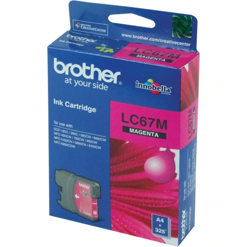 Brother Lc-67m Magenta Kırmızı 325 Sayfa Kartuş Dcp-185-385 Mfc-490-615-790-795-990-5490-5890-6490-6