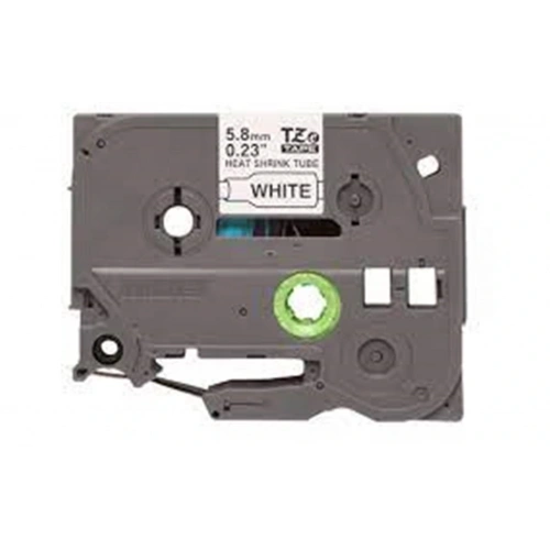 Brother P-Touch HSE-231 12 mm Beyaz Üzerıne Sıyah  Isı ile Daralan Laminasyonlu Etiket