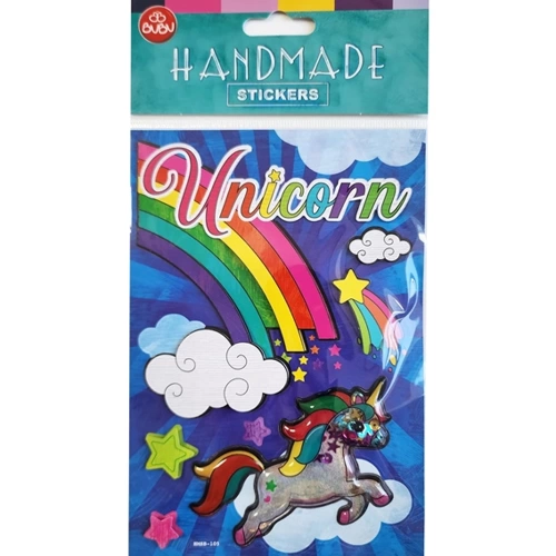 Bu-Bu Handmade Stıckers Unıcorn 12,5x23,5 BUBU-HMSB-105