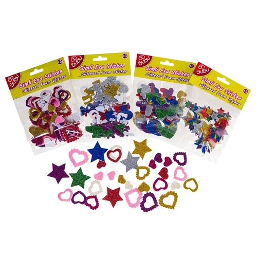 Bu-bu Simli Eva Sticker 24 Lü Pvc Bubu00097