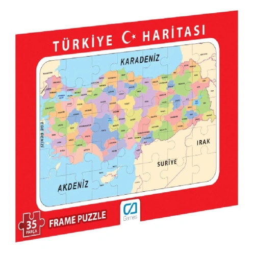 Ca Games Türkiye Haritası Frame Puzzle Cafrm-10150