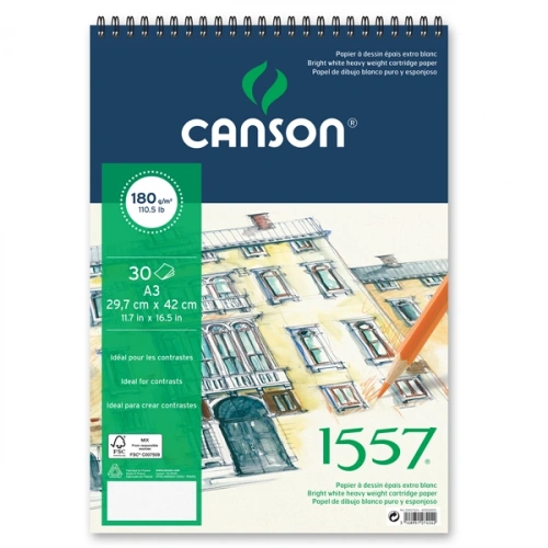 Canson 1557 Resim Ve Ç.b. 180 Gr A3 20 Yp Üstten Spr