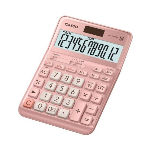 Casio Df-120fm-pk Pembe 12 Hane Masa Üstü Hesap Makinesi