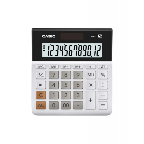 Casio Dh-12we Beyaz 12 Hane Masa Üstü Hesap Makinesi