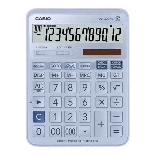 Casio Hesap Makinesi Dj-120dpluslbwadp Açık Mavi