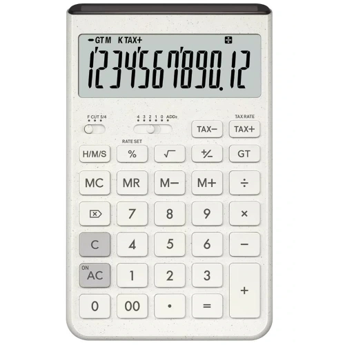 Casio JT-200T-WE 12 Hane Beyaz Masa Üstü Hesap Makinesi