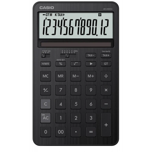 Casio Jw-200dQ-bk 12 Hane Siyah Masa Üstü Hesap Makinesi