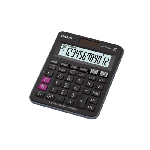 Casio Mj-120d Plus Mavi İşlem Kontrollü Mavi 12 Hane Masa Üstü Hesap Makinesi