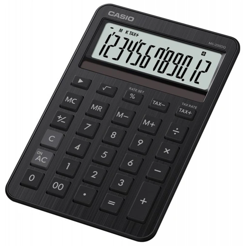 Casio Ms-200dQ-bk 12 Hane Beyaz Masa Üstü Hesap Makinesi