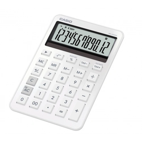 Casio Ms-200dQ-we 12 Hane Beyaz Üstü Hesap Makinesi