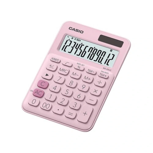 Casio Ms-20uc-pk 12 Hane Açık Pembe Masa Üstü Hesap Makinesi