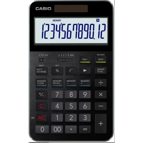 Casio S100X-BK-DJ Profesyonel 12 Hane Masa Üstü Hesap Makinesi