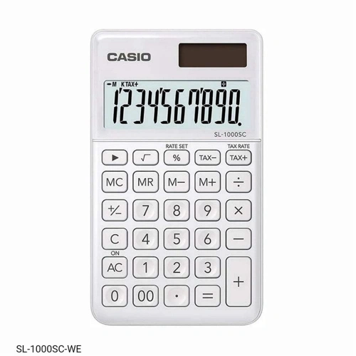 Casio Sl-1000sc-we Cep Tipi 10 Hane Beyaz Hesap Makinesi