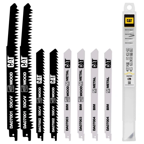 Cat Da07901 8 Parça Profesyonel Metal/ahşap Kesme Tilki Kuyruğu Testere Ucu
