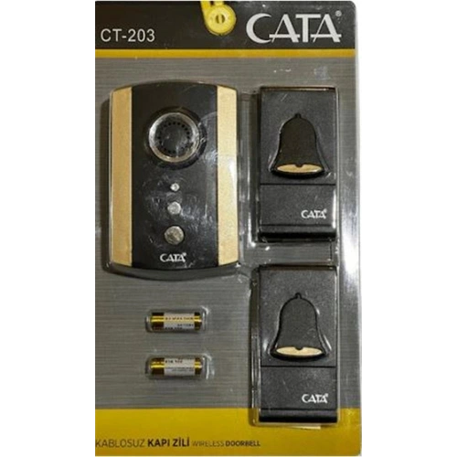 Cata Ct-102 Kablosuz Kapı Zili (karışık Renk)