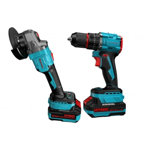 Catpower E1030 Kömürsüz Li-ıon Akülü Vidalama Ve Avuç Taşlama Seti 20v 4.0ah+2.0ah Yüksek Tork
