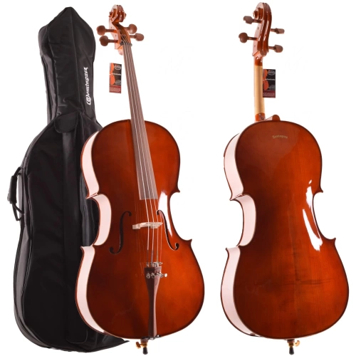 Çello (Viyolonsel) Dominguez 4/4 Gül Aksamlı Parlak DCR44CRP1