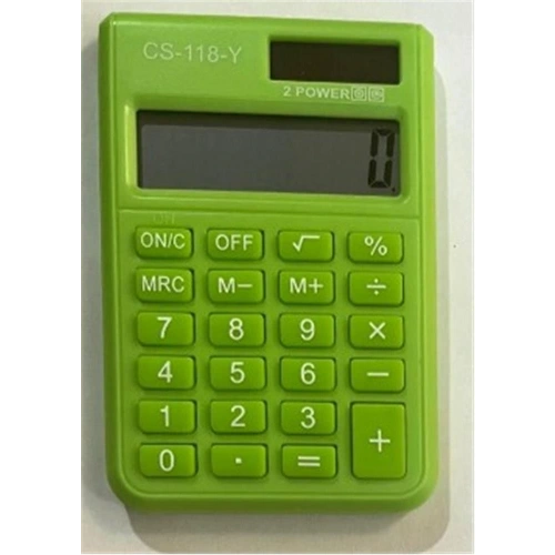 Csl Cs-118-y Yeşil 8 Hane Cep Tipi Hesap Makinesi