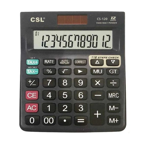 Csl Cs-120 12 Hane Masa Tipi İşlem Kontrollü Hesap Makinesi