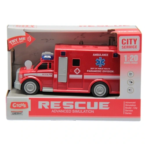 Ctoy Sesli Ve Pilli Ambulans 1:20