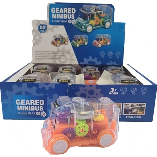 Ctoy oyuncak ışıklı Sesli Şeffaf Minibüs ctoy-sr878-06