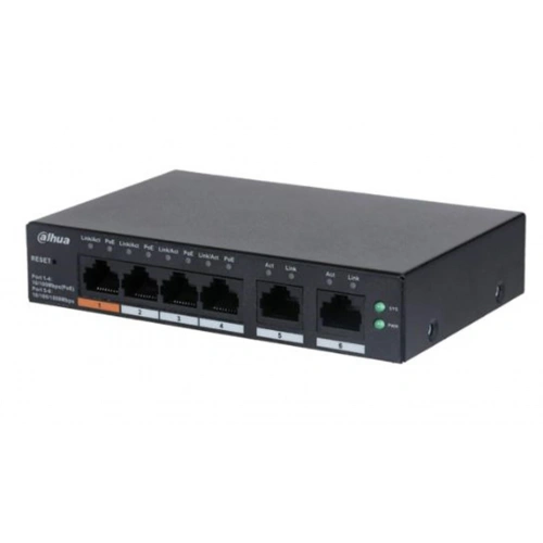 Dahua Cs4006-4et-60 4fe Poe Port (60w), 2ge Uplink Cloud Managed Switch