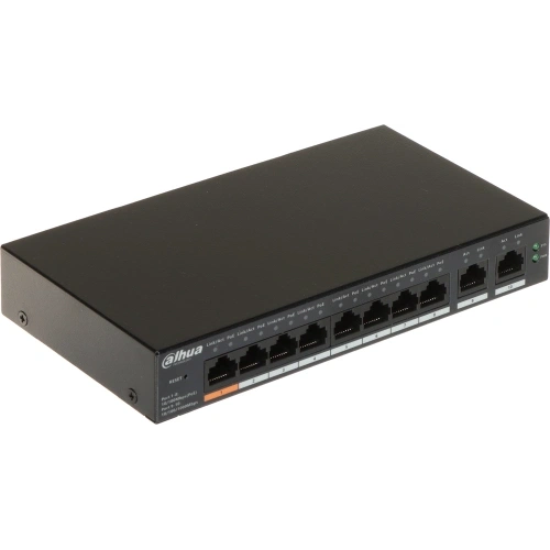 Dahua Cs4010-8et-60, 8 Port, Megabit, Poe 60w, 2 Port Gigabit Uplink, Cloud Yönetilebilir, Switch