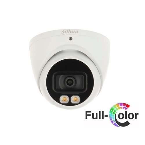 DAHUA HAC-HDW1209TQP-A-LED-0280B, 2Mpix, 2.8mm Lens, 40 Mt Gece Görüşü, Full Color, Dahili Mikrofon, 4 IN 1, Dome Kamera